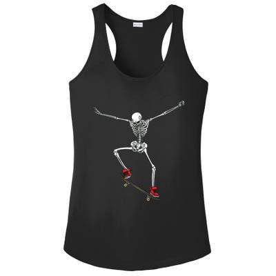 Funny Skateboarding For Women Skateboard Skateboarder Ladies PosiCharge Competitor Racerback Tank