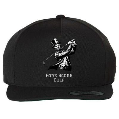 Fore Score Wool Snapback Cap