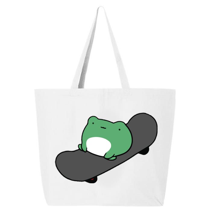 Funny Skateboarding Frog 25L Jumbo Tote