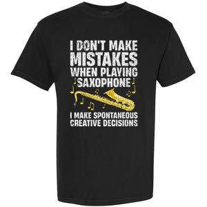 Funny Saxophone For Women Marching Band Player Musician Garment-Dyed Heavyweight T-Shirt