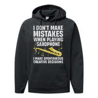 Funny Saxophone For Women Marching Band Player Musician Performance Fleece Hoodie