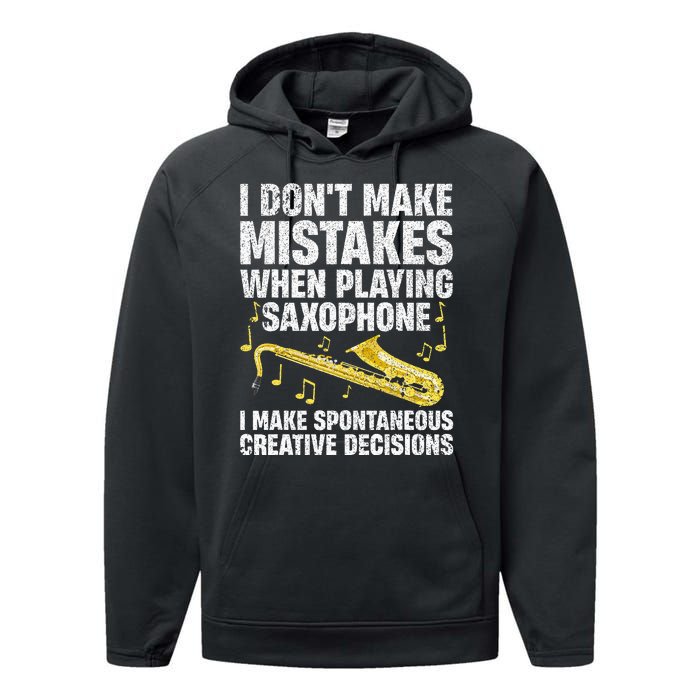 Funny Saxophone For Women Marching Band Player Musician Performance Fleece Hoodie