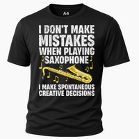 Funny Saxophone For Women Marching Band Player Musician Cooling Performance Crew T-Shirt