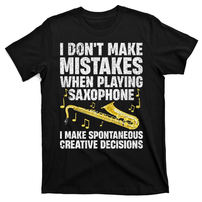 Funny Saxophone For Women Marching Band Player Musician T-Shirt