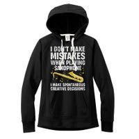 Funny Saxophone For Women Marching Band Player Musician Women's Fleece Hoodie