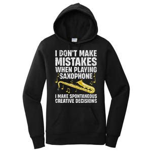 Funny Saxophone For Women Marching Band Player Musician Women's Pullover Hoodie