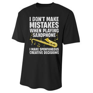 Funny Saxophone For Women Marching Band Player Musician Performance Sprint T-Shirt