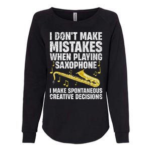 Funny Saxophone For Women Marching Band Player Musician Womens California Wash Sweatshirt