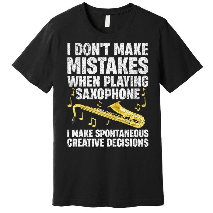 Funny Saxophone For Women Marching Band Player Musician Premium T-Shirt