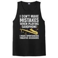 Funny Saxophone For Women Marching Band Player Musician PosiCharge Competitor Tank