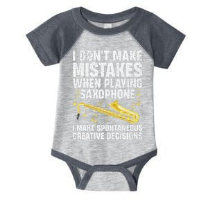 Funny Saxophone For Women Marching Band Player Musician Infant Baby Jersey Bodysuit