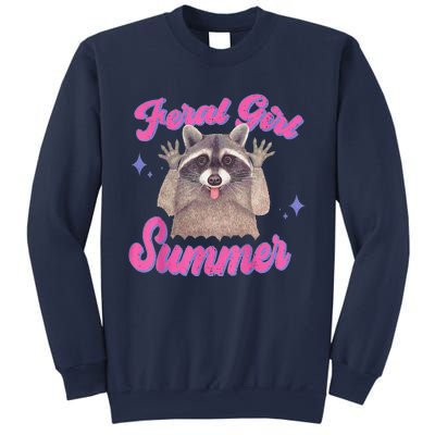 Feral Summer Funny Raccoon Sweatshirt