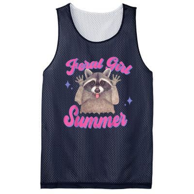 Feral Summer Funny Raccoon Mesh Reversible Basketball Jersey Tank