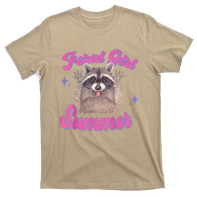 Feral Summer Funny Raccoon T-Shirt