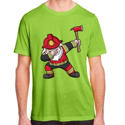 Fire Santa Firefighter Dabbing Dance Cool Gift Adult ChromaSoft Performance T-Shirt