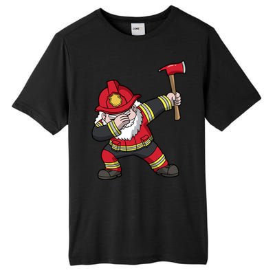 Fire Santa Firefighter Dabbing Dance Cool Gift Tall Fusion ChromaSoft Performance T-Shirt