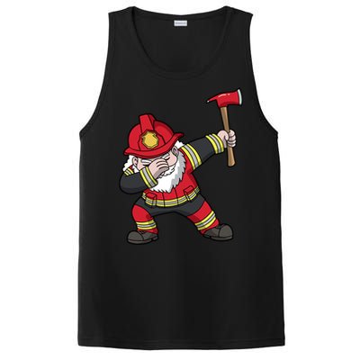 Fire Santa Firefighter Dabbing Dance Cool Gift PosiCharge Competitor Tank