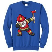 Fire Santa Firefighter Dabbing Dance Cool Gift Sweatshirt