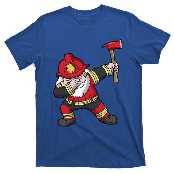 Fire Santa Firefighter Dabbing Dance Cool Gift T-Shirt