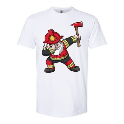 Fire Santa Firefighter Dabbing Dance Cool Gift Softstyle CVC T-Shirt