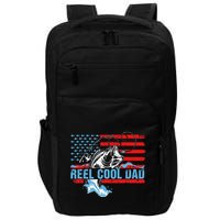 Fishing Stuff For Fathers Day Reel Cool Dad American Flag Impact Tech Backpack
