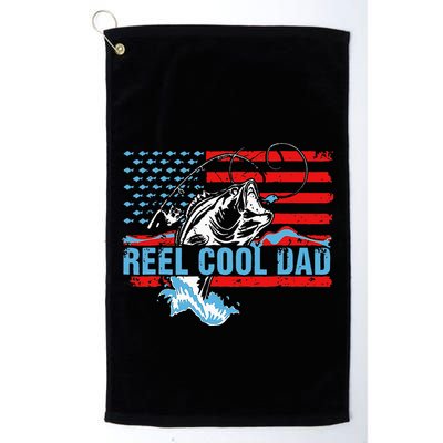 Fishing Stuff For Fathers Day Reel Cool Dad American Flag Golf Towel