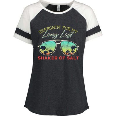 Funny Searching For My Long Lost Shaker Of Salt Shaker Enza Ladies Jersey Colorblock Tee