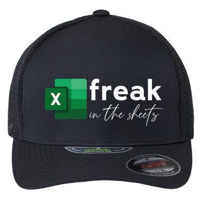 Funny Spreadsheet Freak In The Sheets Accountant Flexfit Unipanel Trucker Cap