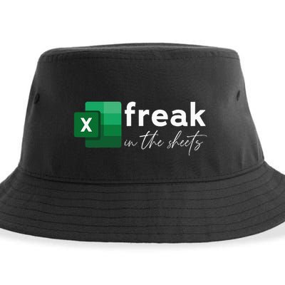 Funny Spreadsheet Freak In The Sheets Accountant Sustainable Bucket Hat