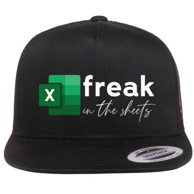 Funny Spreadsheet Freak In The Sheets Accountant Flatbill Hat