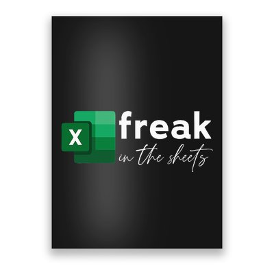 Funny Spreadsheet Freak In The Sheets Accountant Poster