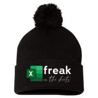 Funny Spreadsheet Freak In The Sheets Accountant Pom Pom 12in Knit Beanie