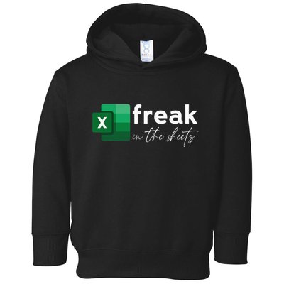 Funny Spreadsheet Freak In The Sheets Accountant Toddler Hoodie