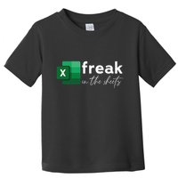 Funny Spreadsheet Freak In The Sheets Accountant Toddler T-Shirt