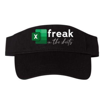 Funny Spreadsheet Freak In The Sheets Accountant Valucap Bio-Washed Visor