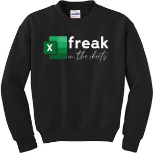 Funny Spreadsheet Freak In The Sheets Accountant Kids Sweatshirt