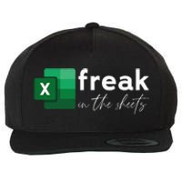 Funny Spreadsheet Freak In The Sheets Accountant Wool Snapback Cap