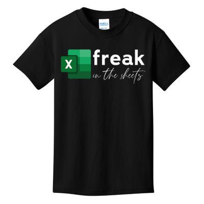 Funny Spreadsheet Freak In The Sheets Accountant Kids T-Shirt