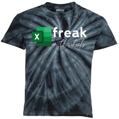 Funny Spreadsheet Freak In The Sheets Accountant Kids Tie-Dye T-Shirt