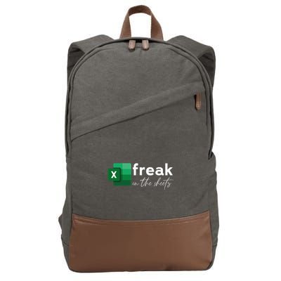 Funny Spreadsheet Freak In The Sheets Accountant Cotton Canvas Backpack