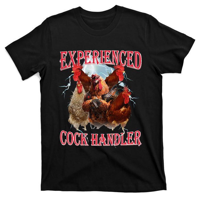 Funny Sayings For Adult Experienced Cock Handler T-Shirt