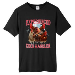 Funny Sayings For Adult Experienced Cock Handler Tall Fusion ChromaSoft Performance T-Shirt