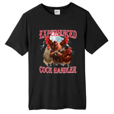 Funny Sayings For Adult Experienced Cock Handler Tall Fusion ChromaSoft Performance T-Shirt