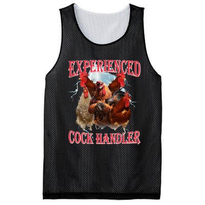 Funny Sayings For Adult Experienced Cock Handler Mesh Reversible Basketball Jersey Tank