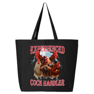 Funny Sayings For Adult Experienced Cock Handler 25L Jumbo Tote