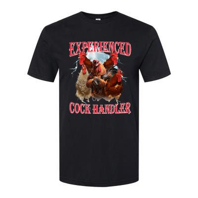 Funny Sayings For Adult Experienced Cock Handler Softstyle CVC T-Shirt