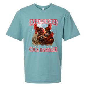 Funny Sayings For Adult Experienced Cock Handler Sueded Cloud Jersey T-Shirt