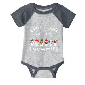 Funny Snowmies Family Christmas Matching Pajamas Snow Man Infant Baby Jersey Bodysuit