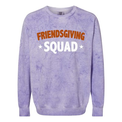 Friendsgiving Squad Colorblast Crewneck Sweatshirt