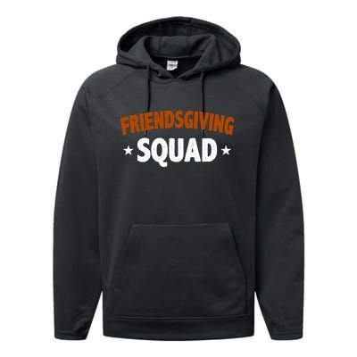 Friendsgiving Squad Performance Fleece Hoodie